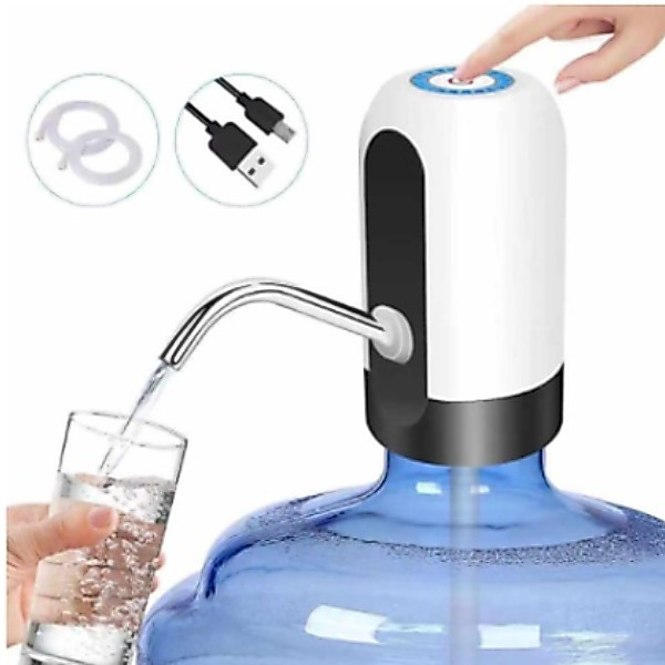 20L Bomba Elétrica De Galão Recarregável Universal Bebedouro Com Carregamento USB Para Galão Garrafão De Água